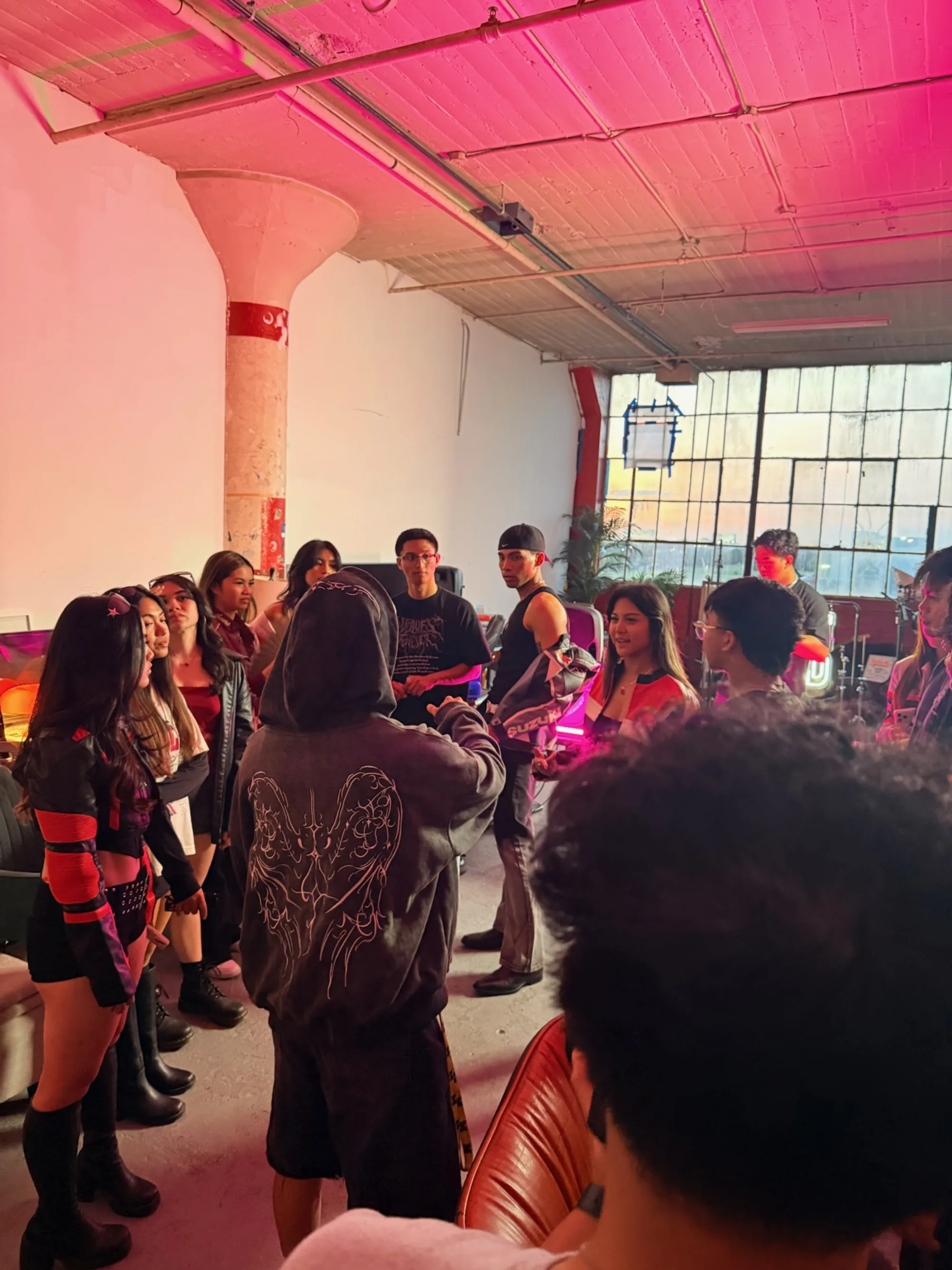 Directing the party-room shoot