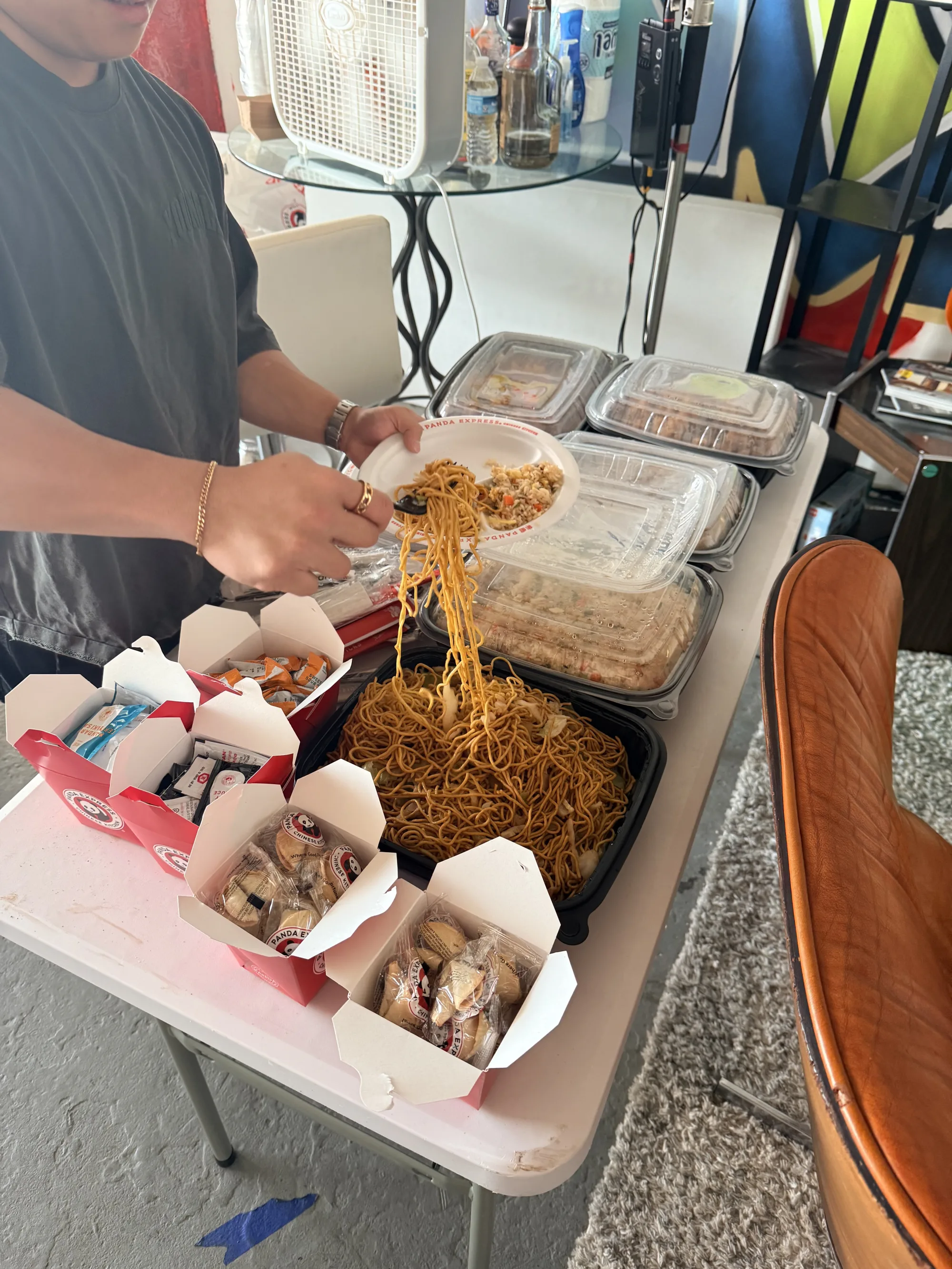 Food prepared for the production