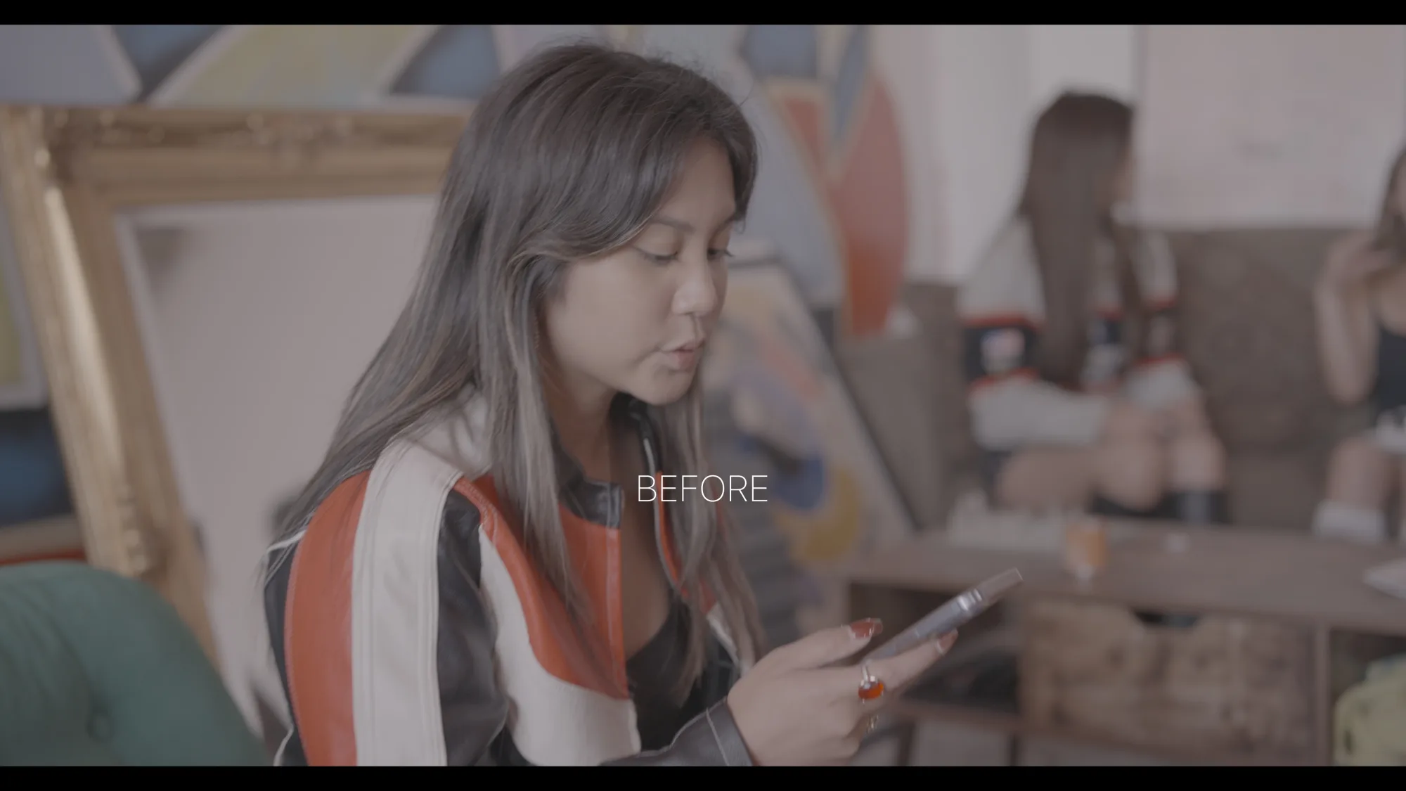 Camera-original frame before the color grade
