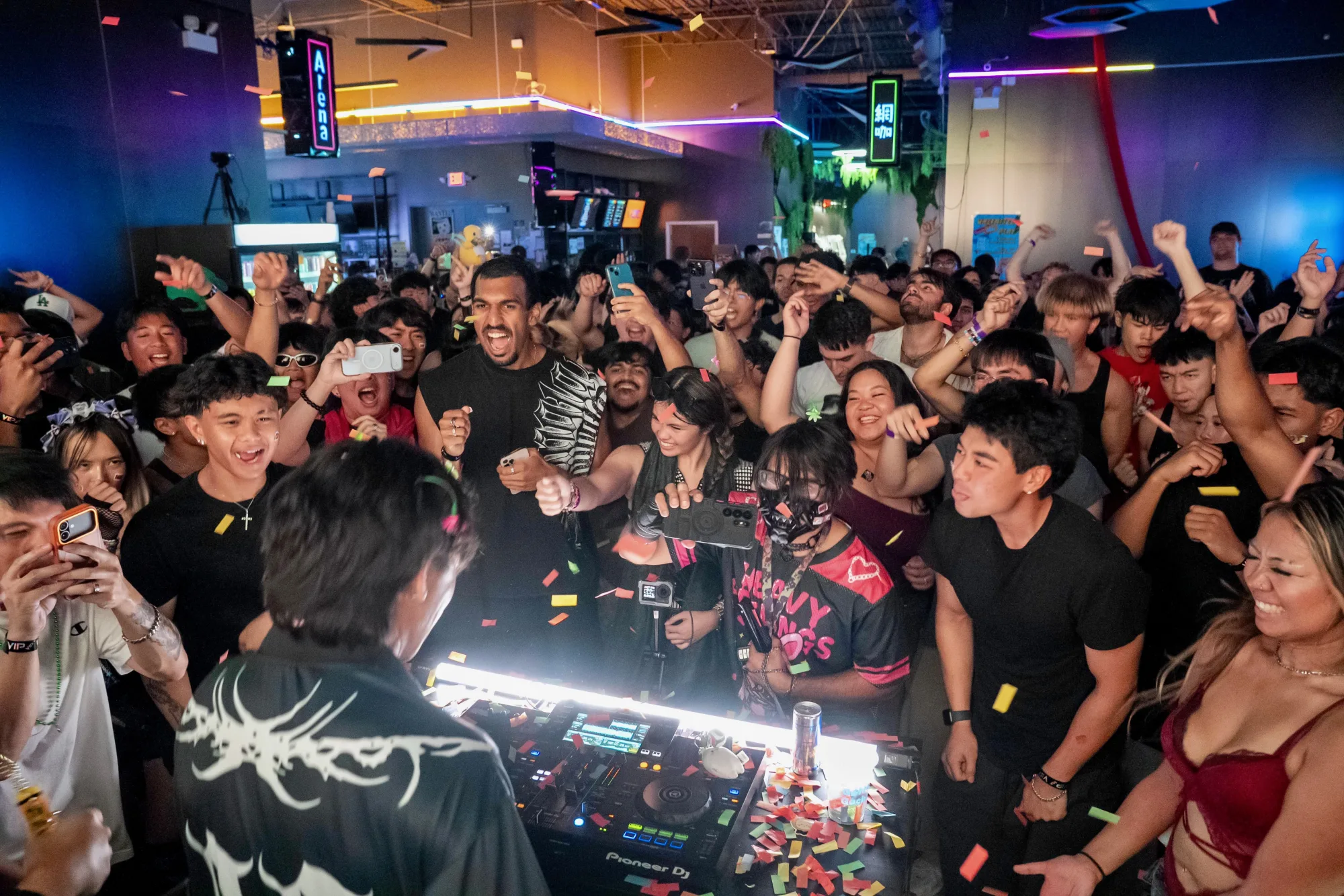 Packed Arcade Rave crowd